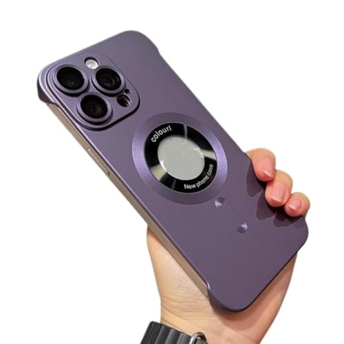 Coque iPhone 15 Pro Max violette sans cadre pour éviter les rayures - 2