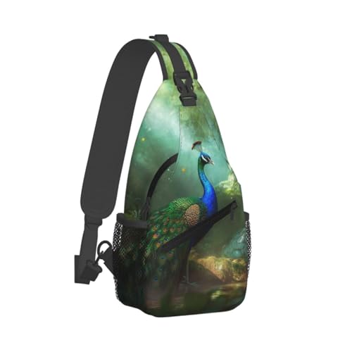 Mochila cruzada tipo sling para senderismo unisex miniatura 1
