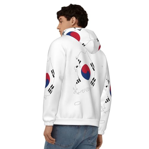 Sweat à capuche zippé Corée en polyester doux thermique et résistant
