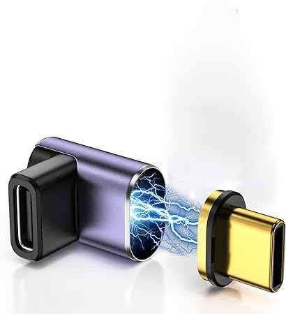 Image of Tobo USB C Magnetic Adapter USB4 40Gbps 8K 60Hz Video for Thunderbolt 4 MacBook Pro /Air, Steam Deck, Switch, VR and More Type C Devices(TD-1104TC, Pack-of-1)