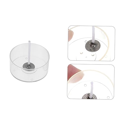 Mechas para velas Lurrose con portavelas plástico miniatura 2