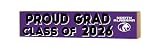 KH Sports Fan North Alabama Lions Class of 2026 Wood Block Sign, Engineered Wood, 3x13 Inches, Purple, Graduation Sports Theme