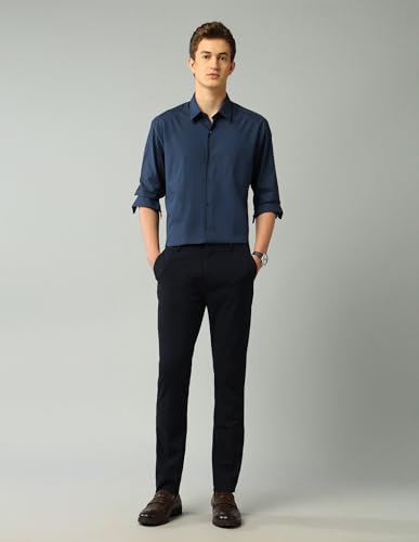 Image of Arrow New York Men's Textured Manhattan Slim Fit Shirt
