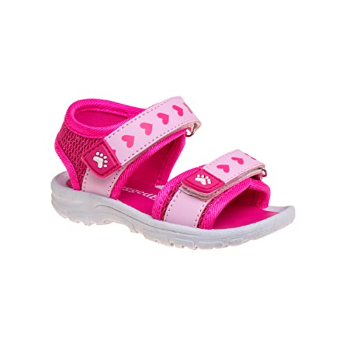 Image of Rugged Bear Girls Sport Active Summer Open Toe Sandals (Toddler)
