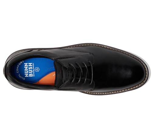 Image of Nunn Bush Griff Plain Toe Oxford Lightweight and Comfortable for All Occasions Leather Lace Up