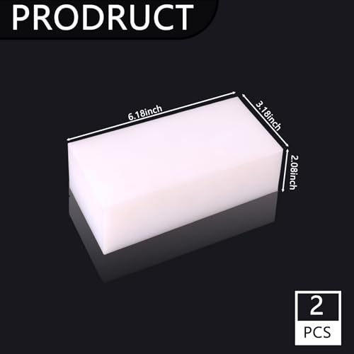 Bloques HDPE Rectangulares 2"x6"x3" 2 Piezas miniatura 2