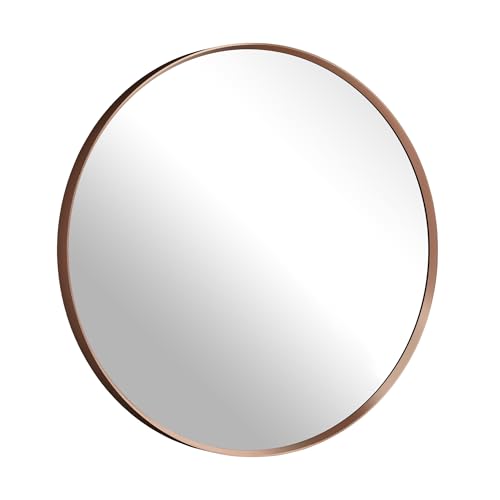 Umzodo Runder Bronze-Spiegel, 45,7 cm, gebürsteter Metallrahmen, runder Spiegel für Badezimmer, Waschtisch, Wohnzimmer, Eingangsbereich, Flur, Heimdekoration Umzodo Runder Bronze-Spiegel, 45,7 cm, gebürsteter Metallrahmen, runder Spiegel für Badezimmer, Waschtisch, Wohnzimmer, Eingangsbereich, Flur, Heimdekoration