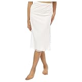 Dahab Cotton Short half slip for Women-White-M