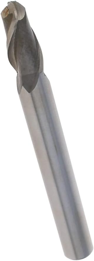 Auniwaig R8 0.63" x 1.26" x 5.51" Double Flute Ball Nose End Mill Cutter HSSAL CNC Router Bits Spiral Milling Tool 1PCS
