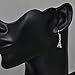 925 Sterling Silver 3D Paris Eifel Tower Dangle Hook Earrings