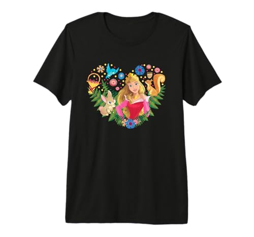 T-shirt Aurore Disney Princess Heart le cadeau d'anniversaire idéal pour femme passionnée