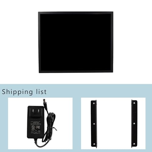 Image of VSDISPLAY 19'' 1280x1024 LCD Touchscreen Monitor 4:3 with H /D VGA DVI Input | for DIY Gaming /PC /Industrial Extra Display, 1000 Nits Brightness