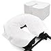 Produktbild rngwaper Nasenschlitztücher Massageliege, Gesichtsauflagen für Massageliege Einwegauflage für die Kopfstütze der Massageliege Einweg Nasenschlitz für Massagetisch (36 x 27cm, stück, 500)