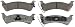 Wagner ThermoQuiet PD666 Ceramic Disc Pad Set, Rear