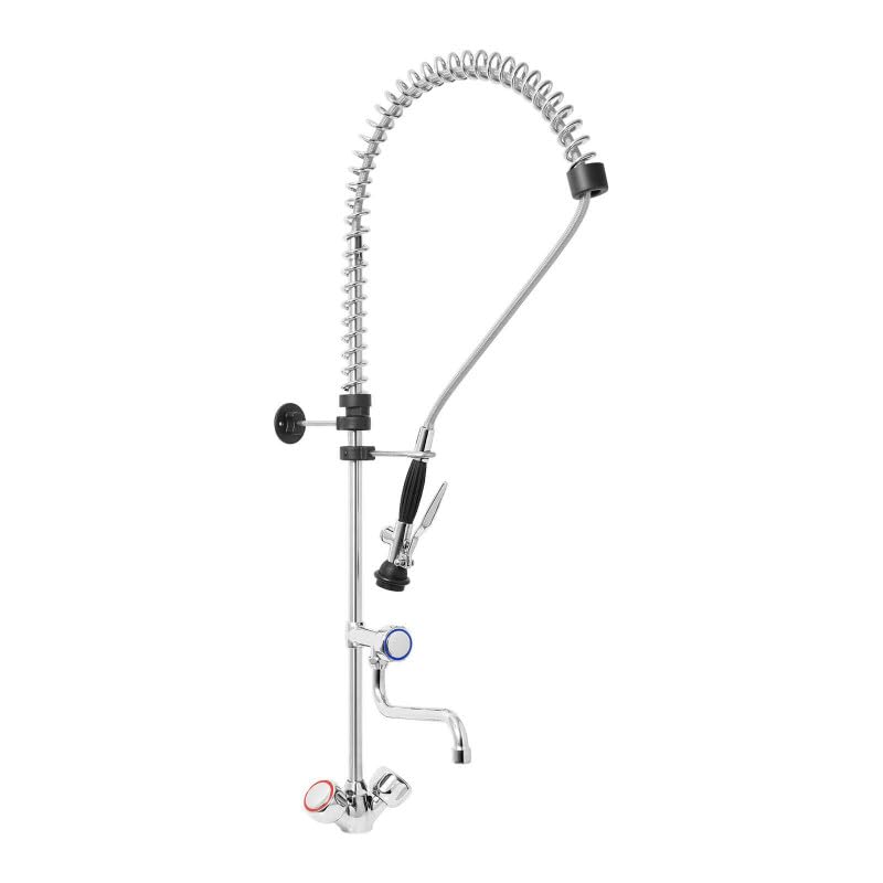Robinet Douchette Pro avec Mélangeur et Col de Cygne – Eau Chaude/Froide – Cuisine Professionnelle – Pré-rinçage Haute Pression – Made in Italy...