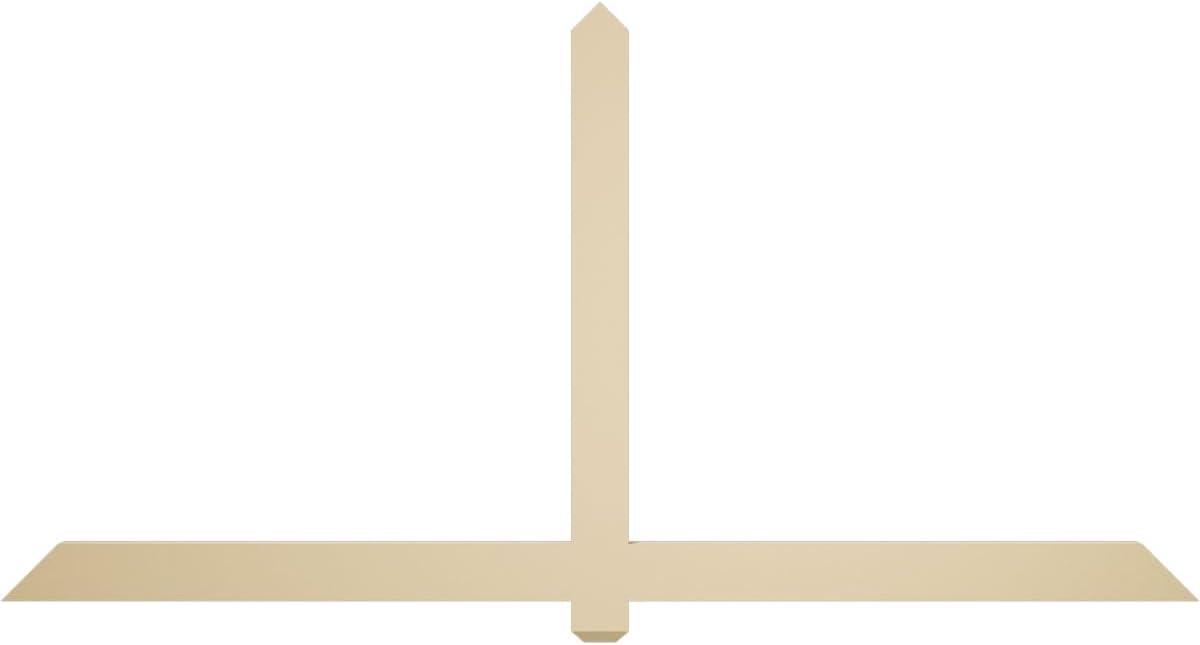 84"W x 42"H x 2"D x 4"F, 12/12 Pitch, Eugene Signature Urethane Gable Bracket, Primed Tan