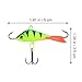 BESPORTBLE 2pcs Top Water Fishing Realistic Baits for Bass Fishing High-Simulation Bass Rotating Tail Tackle