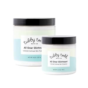 TUBBY TODD All Over Ointment – Baby Eczema Cream, Everyday Multi-Purpose Sensitive, Dry, Irritation Baby Skin Relief Cream, Steroid & Gluten Free, Fragrance Free, 3.5 oz & 8oz, 2 Pack