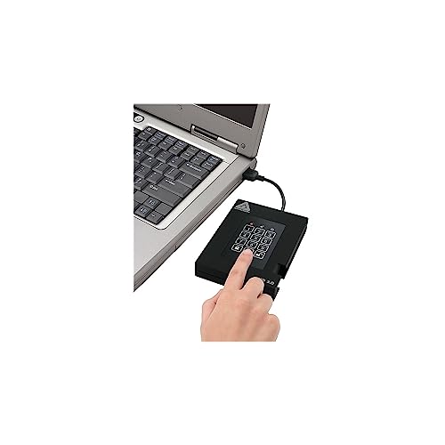 Image of Apricorn 2TB Aegis Padlock Fortress FIPS 140-2 Level 2 Validated 256-Bit Encrypted USB 3.0 Hard Drive with PIN Access (A25-3PL256-2000F)