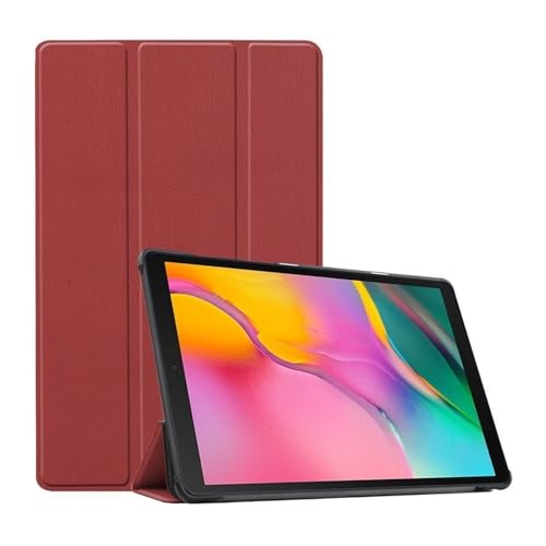 Coque Samsung Galaxy Tab S8 bordeaux idéale pour le travail nomade