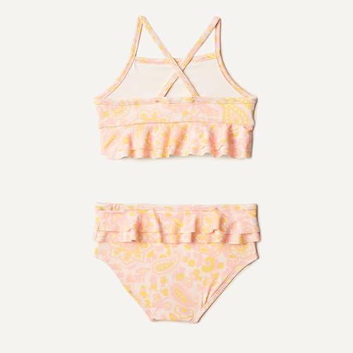 Amazon Essentials x Sofia Grainge Baby Mädchen Zweiteiliger Badeanzug, Muschelrosa, kunstvolles Paisley, 18 Monate