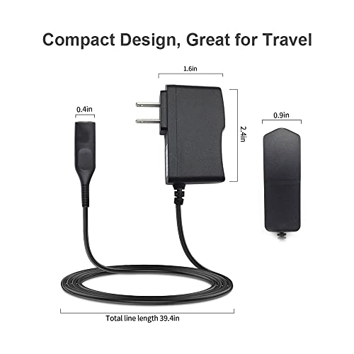 Charger Cord Fit for Philips Norelco HQ8505, Electric Shaver Razor Power Supply Cord Fit for Philips 7000 5000 3000 9000 Series mg7750 mg7790 Electric Shaver Razor,Aquatec,Arcitec,Multigroom
