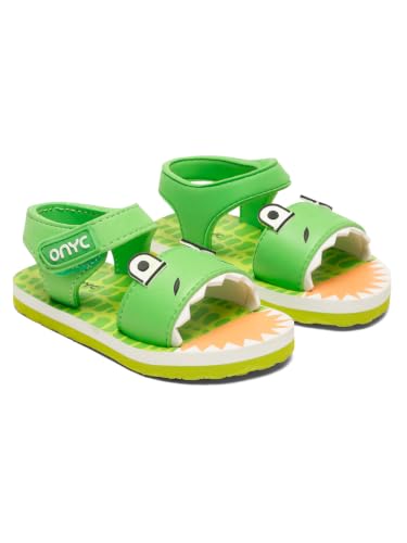 Image of ONYC Premium Crocodile Artistic Kids Sandals - Green (Unisex)
