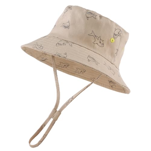 Toddler Boy Sun Hat Summer Baby Bucket Hat Infant Boys Beach Cap UPF 50+ Kids Sun Protection Hat