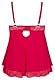 Cottelli CURVES Damen Cottelli Collection with Briefs Babydoll, Rot, XL