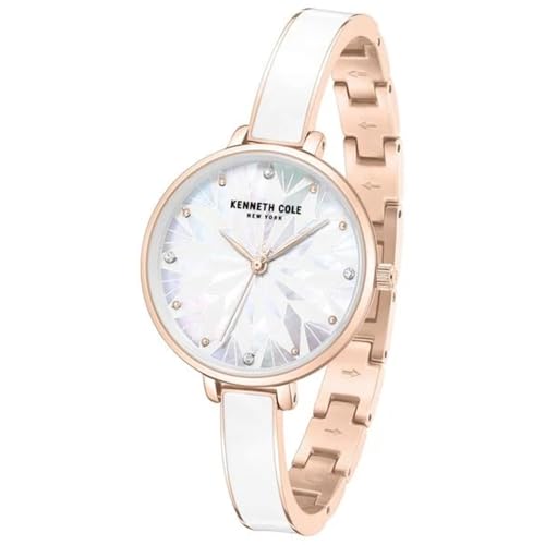 Image of Kenneth Cole Quartz Analog with Silver Dial Rose Gold Stainless Steel Strap Watch for Women - KCWLG0068003LD