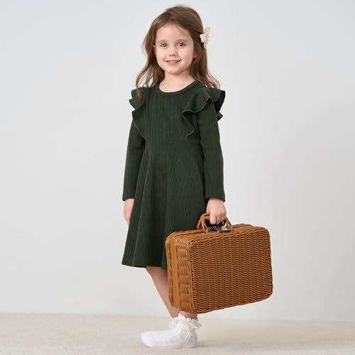 pureborn Baby Toddler Girl Knit Sweater Dress 2-6 Years2