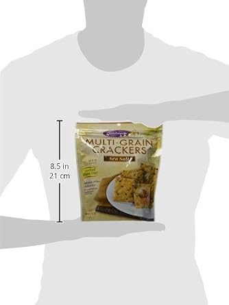 Crunchmaster Multi-Grain Crackers, Sea Salt, 4.5 Ounce (Pack of 6)