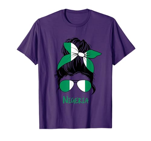 Nigeria Girl Nigerian girl Nigeria woman flag T-Shirt