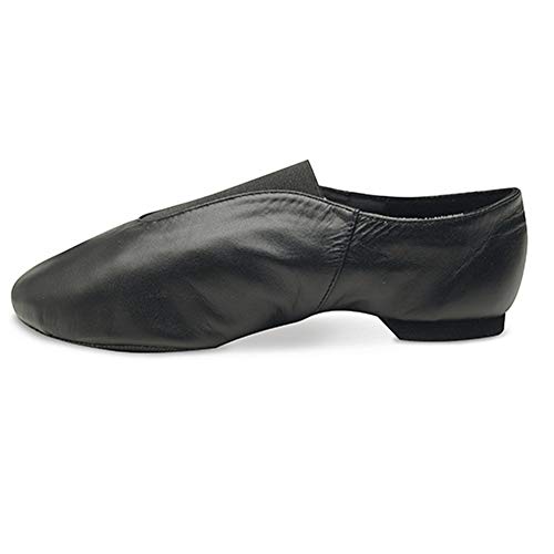 Danshuz Girls Black Soft Leather Split Sole Value Jazz Shoes 11.5 Kids