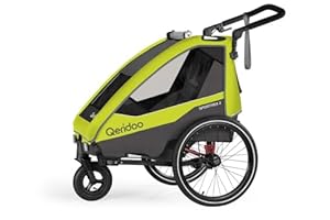 Qeridoo Sportrex 2 Fahrradanhänger Limited Edition Lime