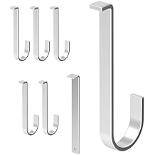 Aluminum Alloy No Damage Vinyl Siding Hooks Hangers with 1 pcs Crowbar, for Hanging Outdoor Decor 6 pcs