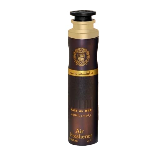 ARABI Raes Al Oud Imported Room Air Freshner Spray Long Lasting Scent | Eliminates Odours- 300ml / 10.0 fl oz (Pack of 1)