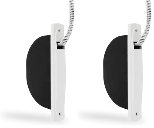 Amig - Recogedor para Persianas Compacto de Empotrar o Encastrado - para Cintas de 14 mm - Sin Pivote con Frente de Plástico - Diseño Sencillo y Atemporal - Blanco - Medidas: 2.8 x 18 x 9 cm