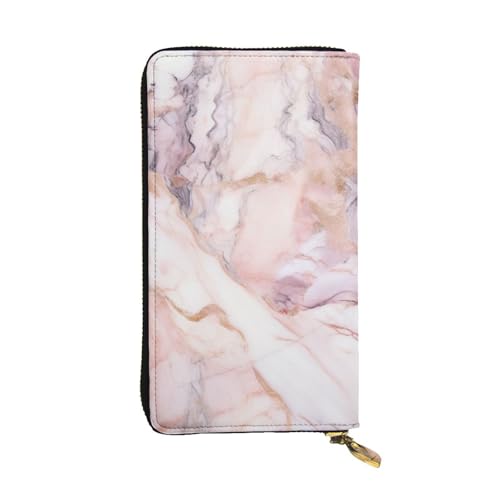 White Marble Pattern Wallet For Women Men Clutch Rfid Blocking Leather Wallets Large Capacity Purse Credit Card Holder Money Case With Zipper Phone Holder Long Travel Purse