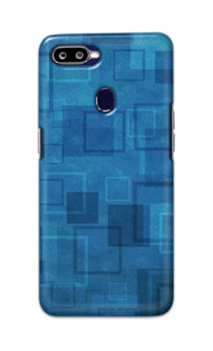 Image of Printed Hard Back Cover Case for Oppo F9 | Oppo F9 Pro | Realme U1 Back Cover (Plain Azure Blue) -702