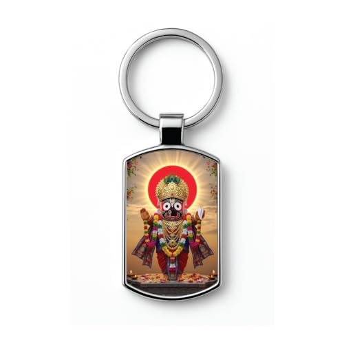 Image of Stylish Metal Keychains with Permanent Glossy Print - Inspirational Quotes & Spiritual Designs - Perfect Key chains for loved ones, Personal Use, Gifts & Return Gifts
