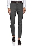 pantalon traje gris hombre Estilosos pantalones ajustados recortados a la moda. Ideales para crear un elegante look moderno de estilo ejecutivo. Perfectos para la oficina y los eventos formales