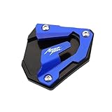 Almohadilla de soporte para caballete lateral de motocicleta: esta almohadilla para caballete de motocicleta está diseñada con aleación de aluminio, un material duradero y resistente al desgaste que garantiza un rendimiento duradero.