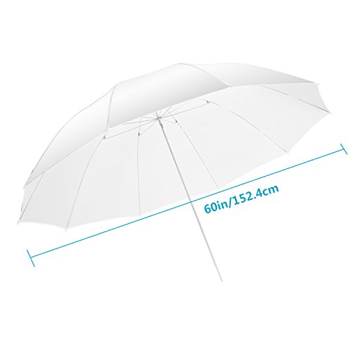 Neewer® 60 Inch/152Cm Photography Translucent Soft White Diffuser Umbrella For Photo And Video Studio #TOP6