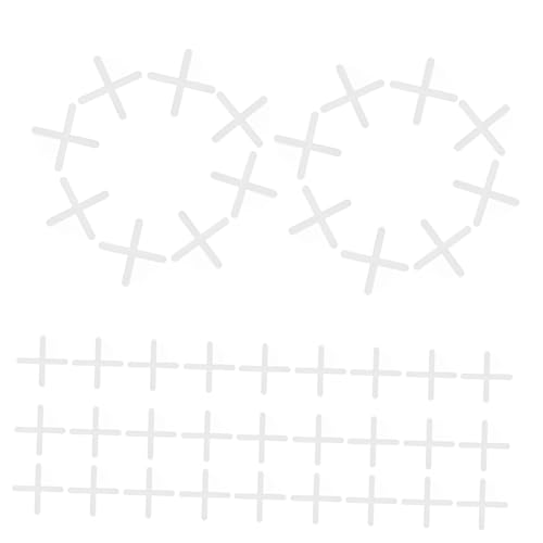 ULTECHNOVO 2000pcs Ceramic Tile Spacers Cross Shape Positioning Tools for Accurate Installation Reusable Grout Spacers for Floor and Wall Tile Leveling