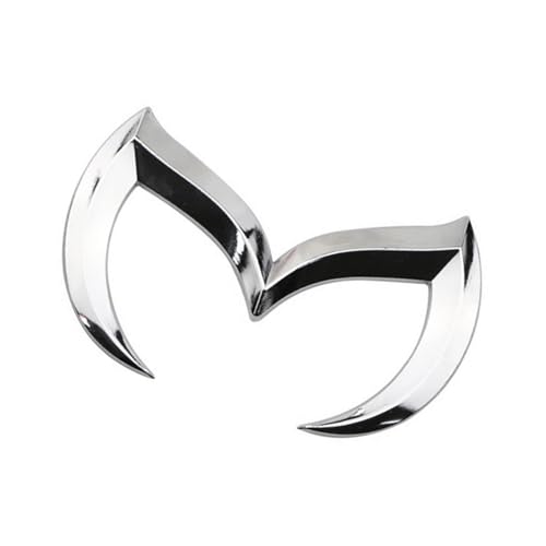Image of Rear Trunk Evil M Emblem Logo Decor Badge Decal Compatible with Full Range of Mazzda 3 6 CX MX Miata, etc (Chrome)