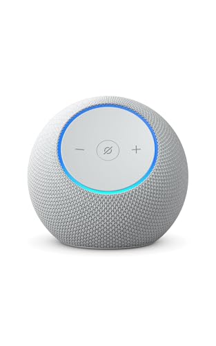 Amazon Echo Dot Max (newest gen), Bluetooth speaker with room-filling sound and built-in smart home hub, Glacier White, with Alexa+ Early Access