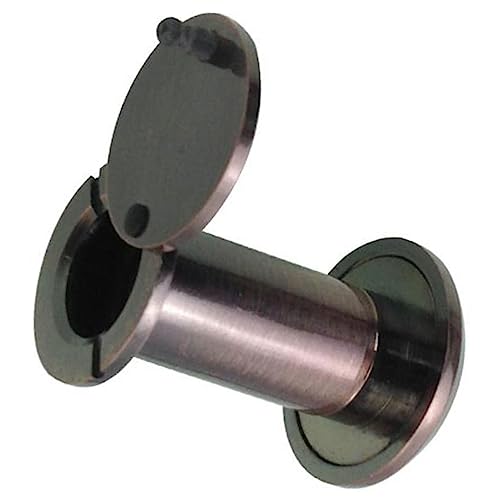 NUOBESTY Mirilla de cobre con tapa trasera resistente para mayor seguridad, diseño de orificio para vista amplia para uso en hogar, oficina y hotel, acabado bronce miniatura 2