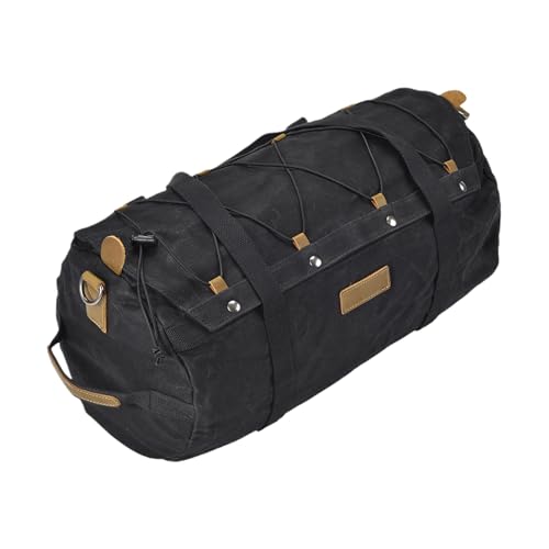 Generisch Bolsa de lona portátil para moto, impermeable, para asiento trasero con cremallera y hebilla para moto
