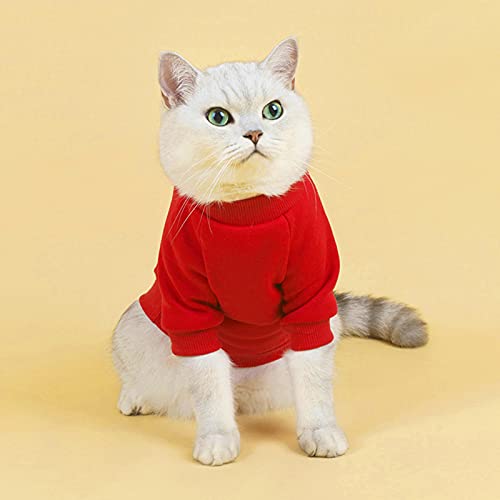 Meideli Suéteres para animais de estimação - camisetas de algodão para gatos sem pêlos roupas para a